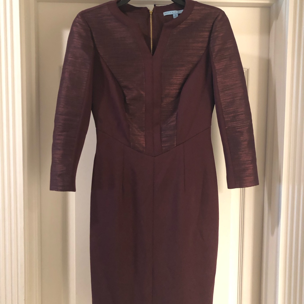 Antonio Melani Zipper Midi Dress